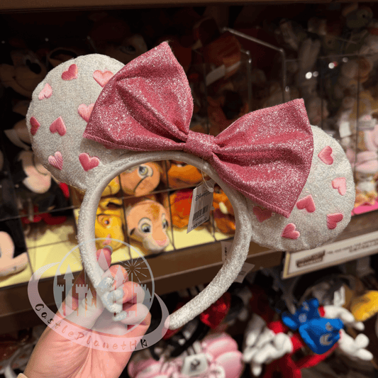 “Pre-order” HKDL - Minnie Mouse Sequined Ear Headband for Adults, Valentine's Day