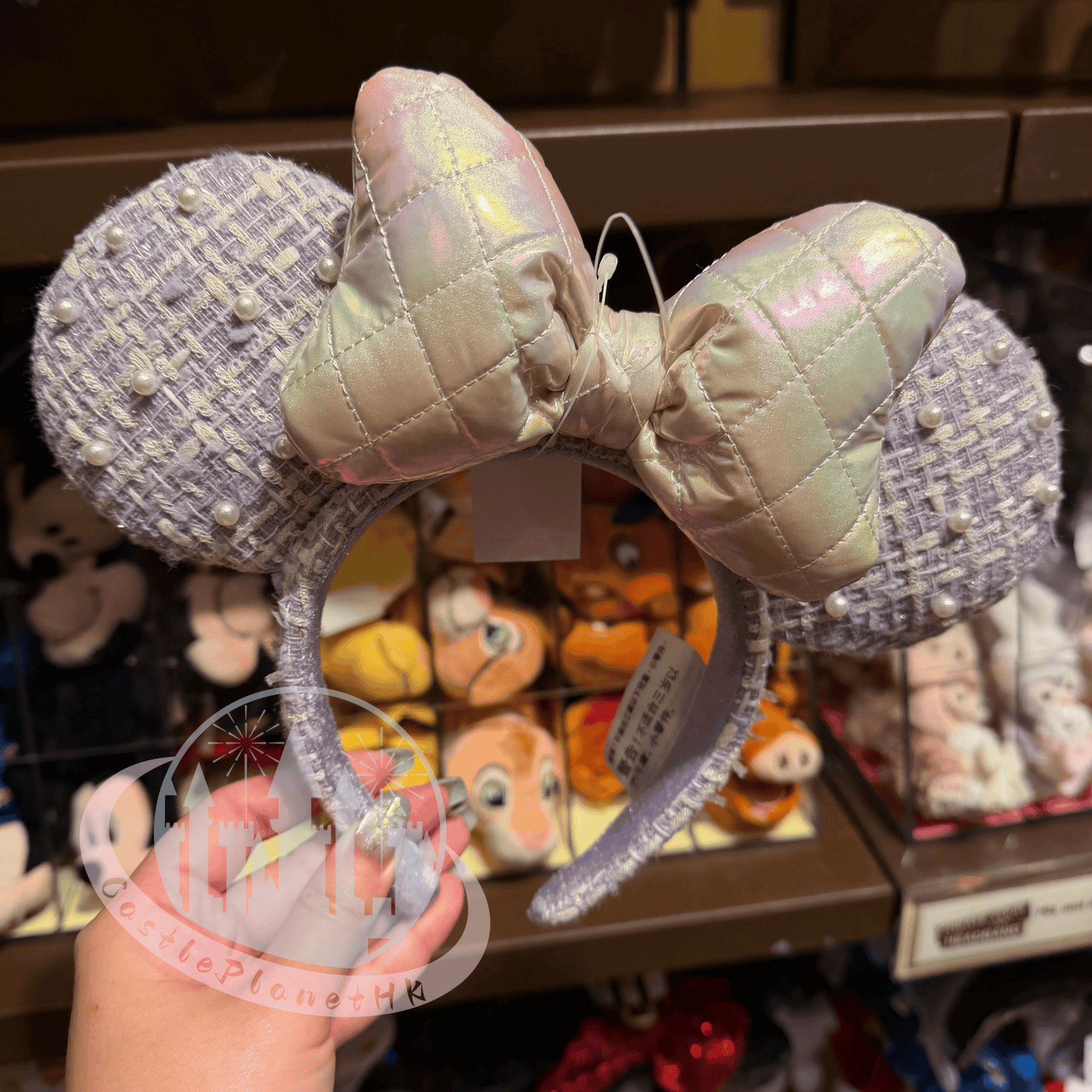 “Pre-order” HKDL - Minnie Mouse Opalescent Purple ear Headband for Adults