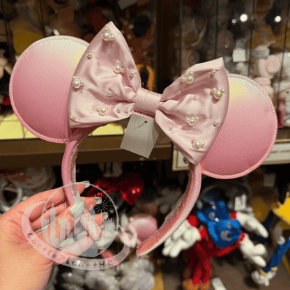 “Pre-order” HKDL - Minnie Mouse Winter Pink Ears Headband for Adults