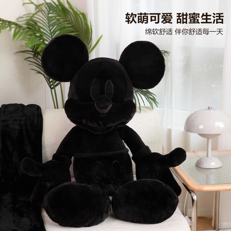 Other - Mickey Mouse Plush with Blanket, Black (Jumbo size)【Ready Stock】