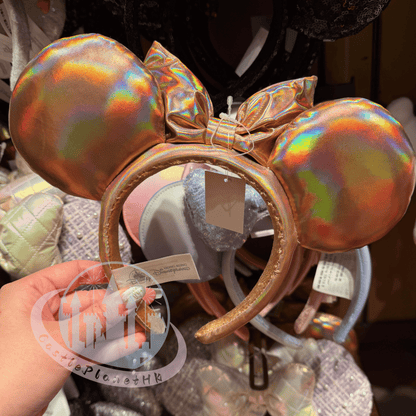 “Pre-order” HKDL - Minnie Mouse Gold Ear Headband for Adults