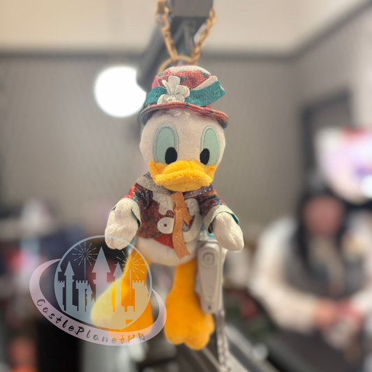 "Pre-Order" HKDL - Donald Duck Plush Bag Charm Keychain, HKDL 20th Anniversary Grand Celebration