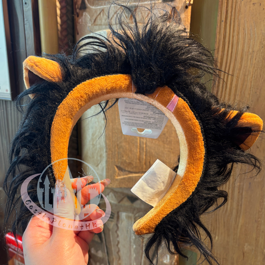 "Pre-Order" HKDL - Scar Ears Headband, Lion King
