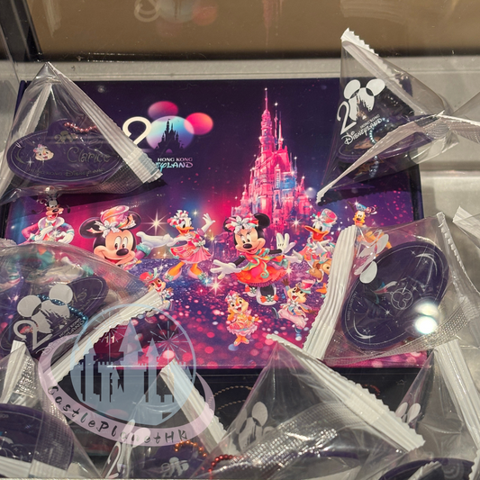 "Pre-Order" HKDL - Mickey & Friends Name Tag Bagcharm Set, HKDL 20th Anniversary Grand Celebration