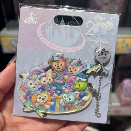 "Pre-Order" HKDL - Duffy & Friends mini Jumbo Pin, HKDL 20th Anniversary Grand Celebration