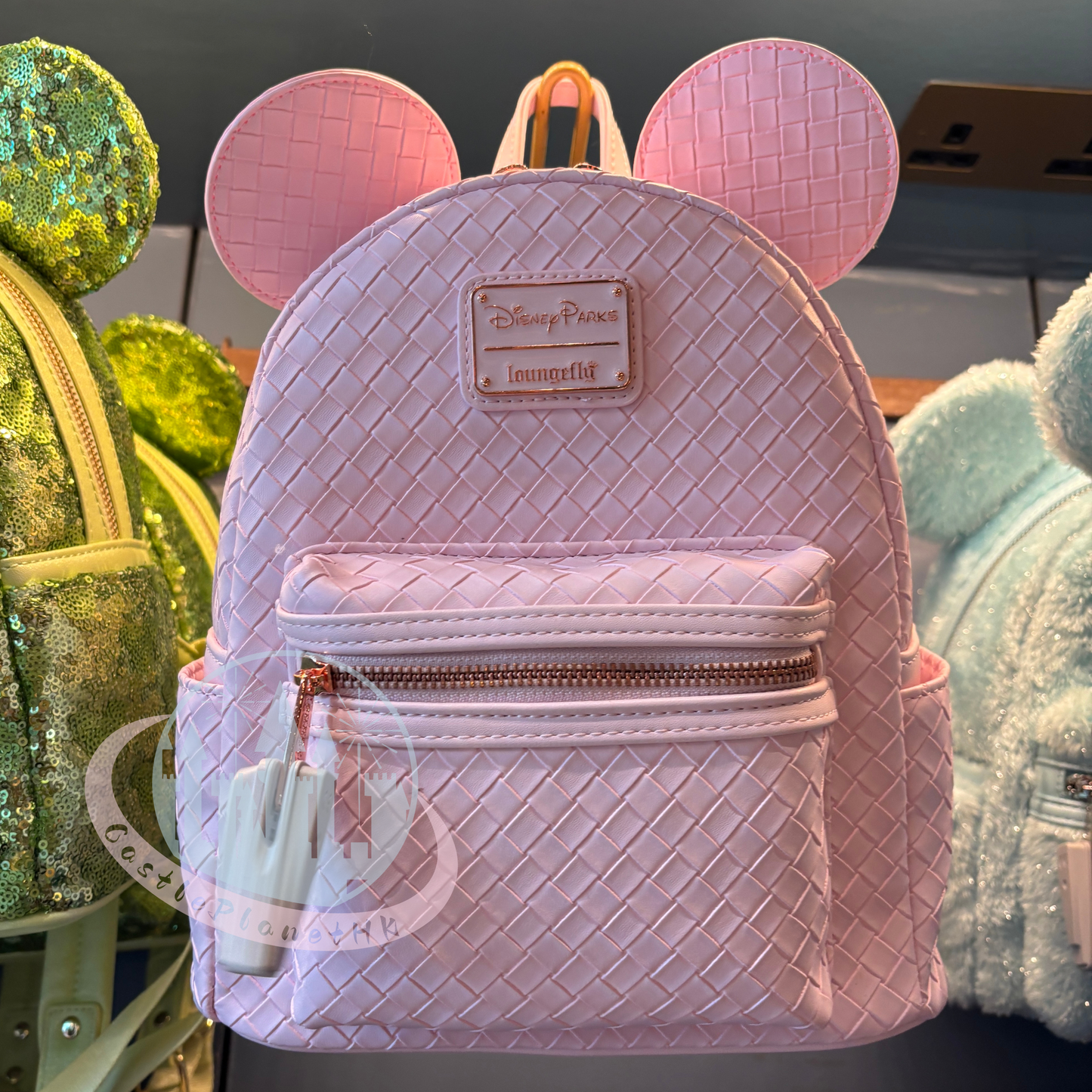 “Pre-order” HKDL - Mickey Backpack Pink Intrecciato Loungefly Mini Backpack