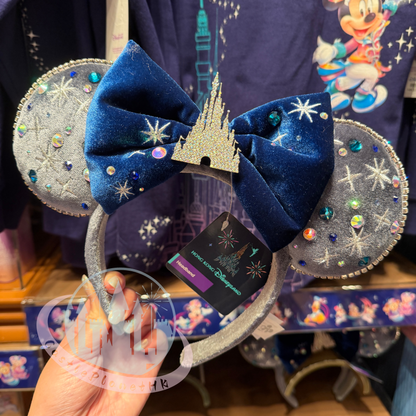 "Pre-Order" HKDL - Castle Minnie ear Headband, Magic Night Collection