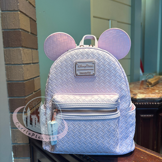 “Pre-order” HKDL - Mickey Backpack Pink Intrecciato Loungefly Mini Backpack