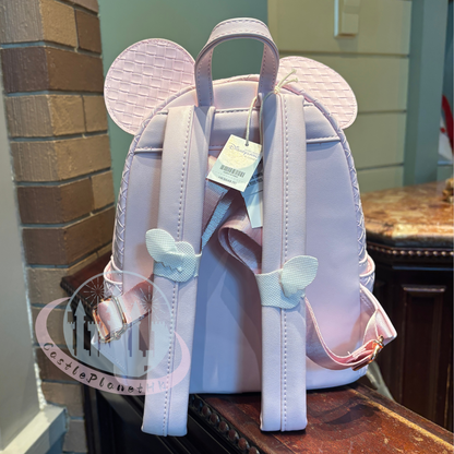 “Pre-order” HKDL - Mickey Backpack Pink Intrecciato Loungefly Mini Backpack