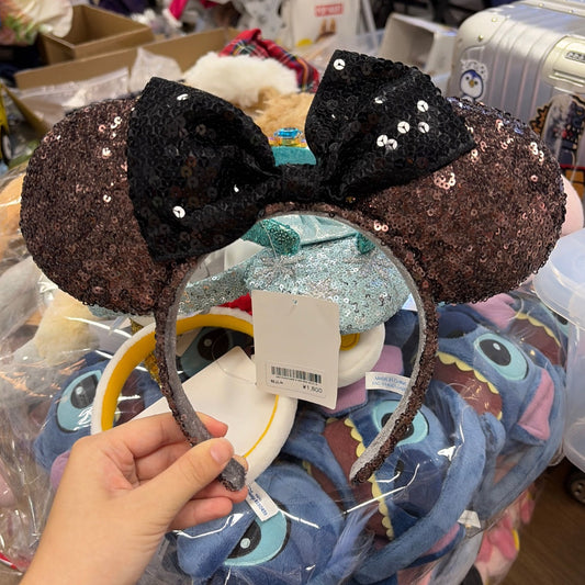 "Pre-Order" TDR - Sparkling Brown Sequin Minnie Ears Headband