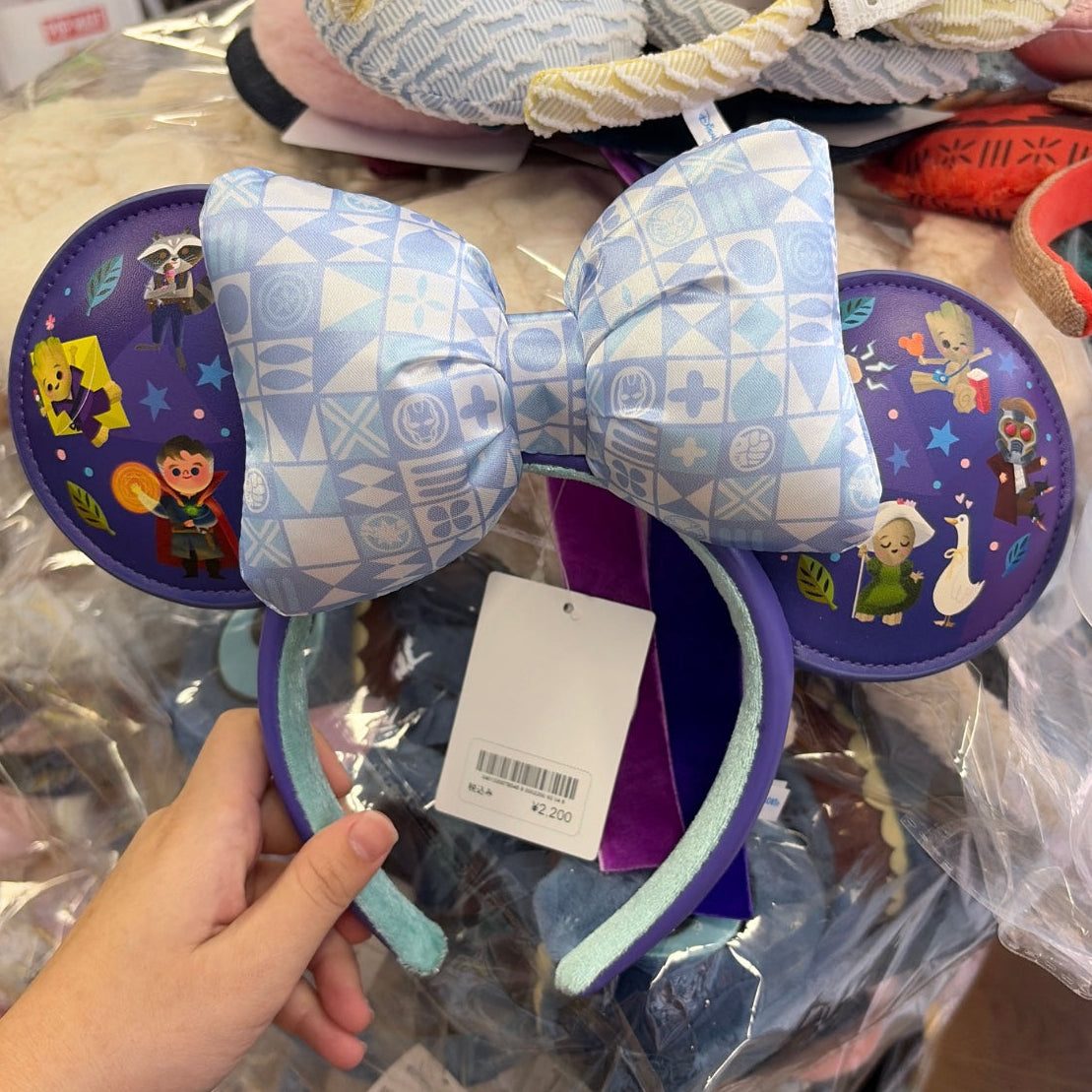 "Pre-Order" TDR - It's a Small World with Groot x Marvel Minnie Ears Headband