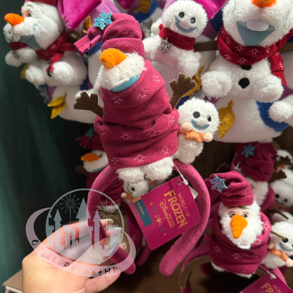 “Pre-order” HKDL - Scarf Tree Olaf Plush Headband, World of Frozen