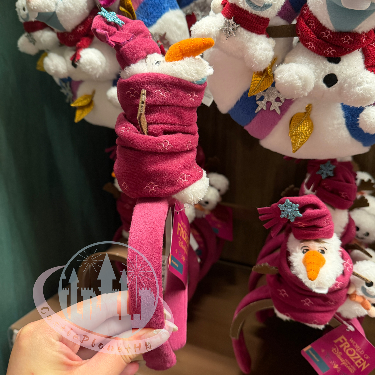 “Pre-order” HKDL - Scarf Tree Olaf Plush Headband, World of Frozen