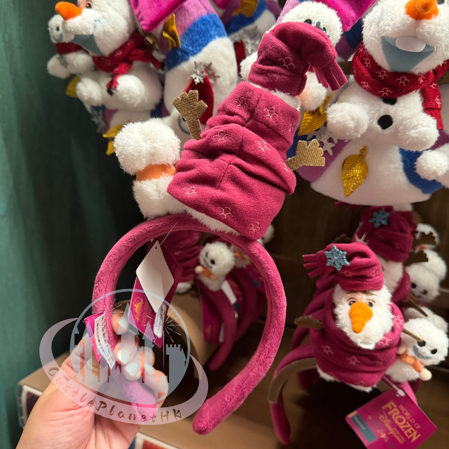 “Pre-order” HKDL - Scarf Tree Olaf Plush Headband, World of Frozen