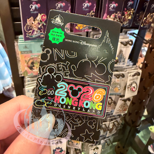 "Pre-Order" HKDL - 2026 Mickey Mouse Pin, Glow in the Dark