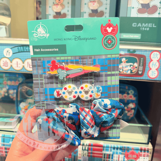 "Pre-Order" HKDL - Hair Accessories set, Mickey and Friends Hong Kong Vintage Collection 2026
