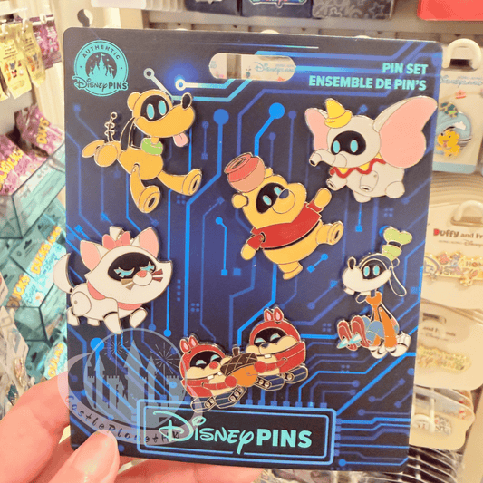 "Pre-Order" HKDL - Disney Character Robots Booster Pin Set