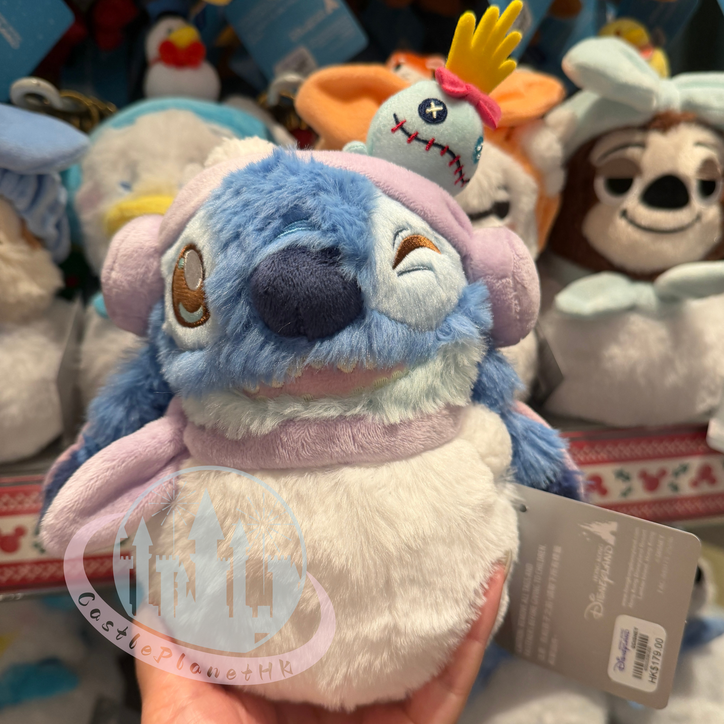 "Pre-Order" HKDL - Stitch Snowman Plush, Lilo & Stitch 2025 Christmas
