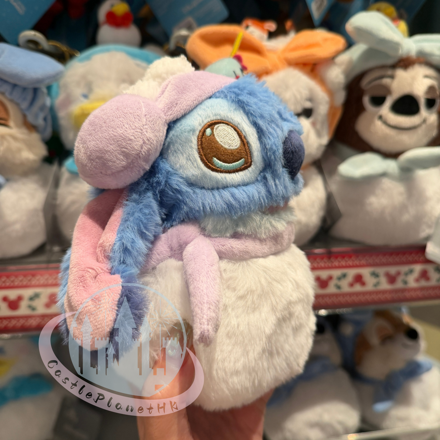 "Pre-Order" HKDL - Stitch Snowman Plush, Lilo & Stitch 2025 Christmas