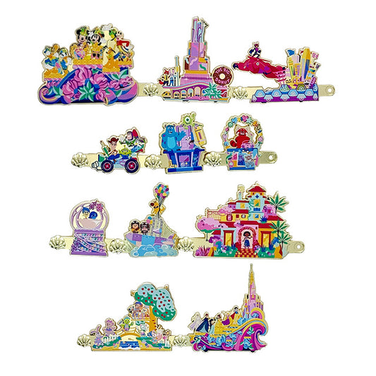 "Pre-Order" HKDL - Mickey & Minnie Parade Flow Pin Mystery Box, HKDL 20th Anniversary Grand Celebration