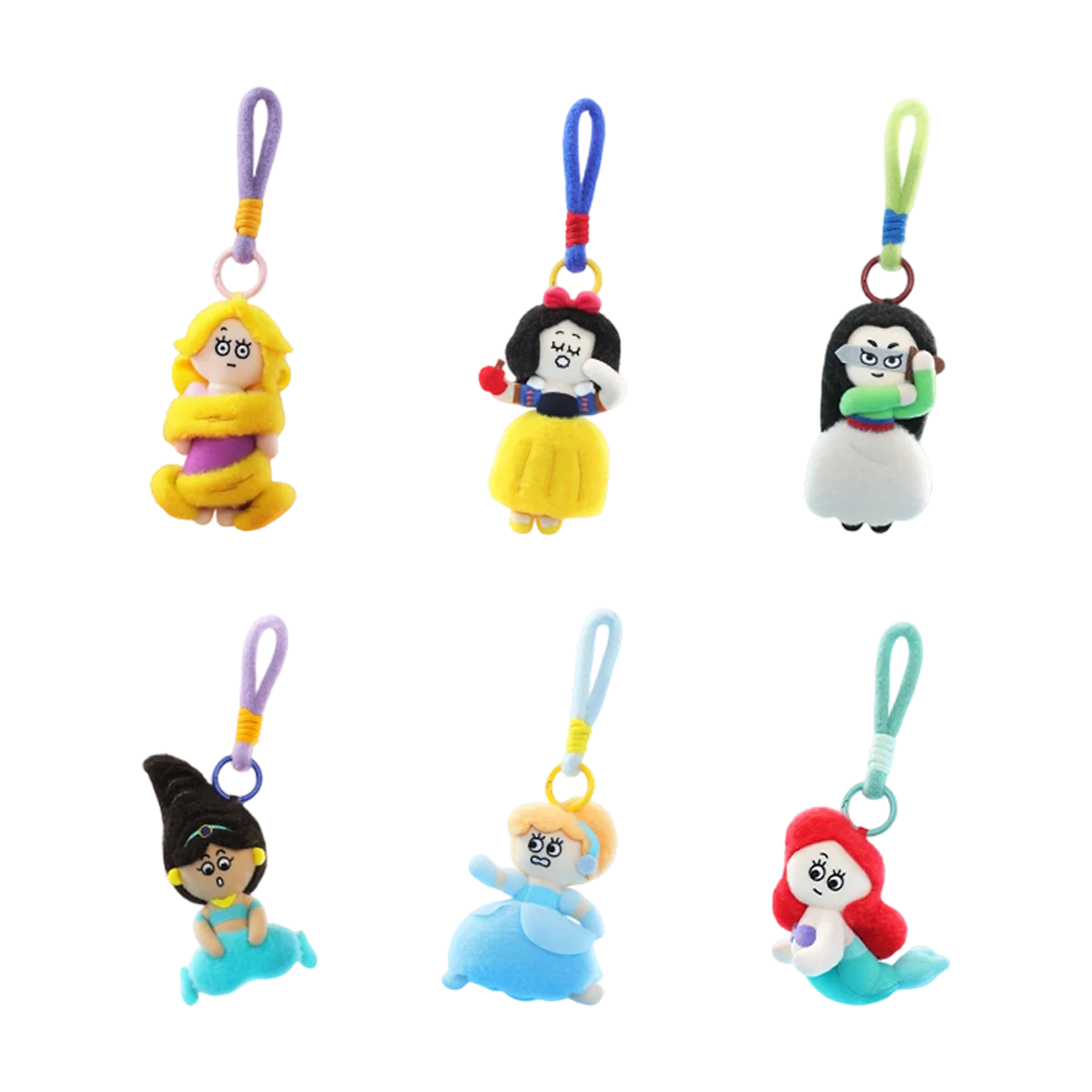“Pre-Order” Other - Disney Princess On The Run Series Plush Keychain Blind Box, 52Toys