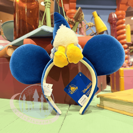"Pre-Order" HKDL - Angry Donald Duck Sorcerer ears Headband for Adults, Mickey’s PhilharMagic 2026