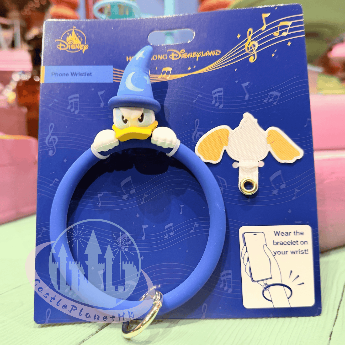 "Pre-Order" HKDL - Angry Donald Duck Sorcerer Phone Wristlet, Mickey’s PhilharMagic 2026
