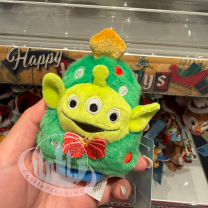"Pre-Order" HKDL - Little Green Men/ Alien Plush Keychain, Toy Story 2025 Christmas