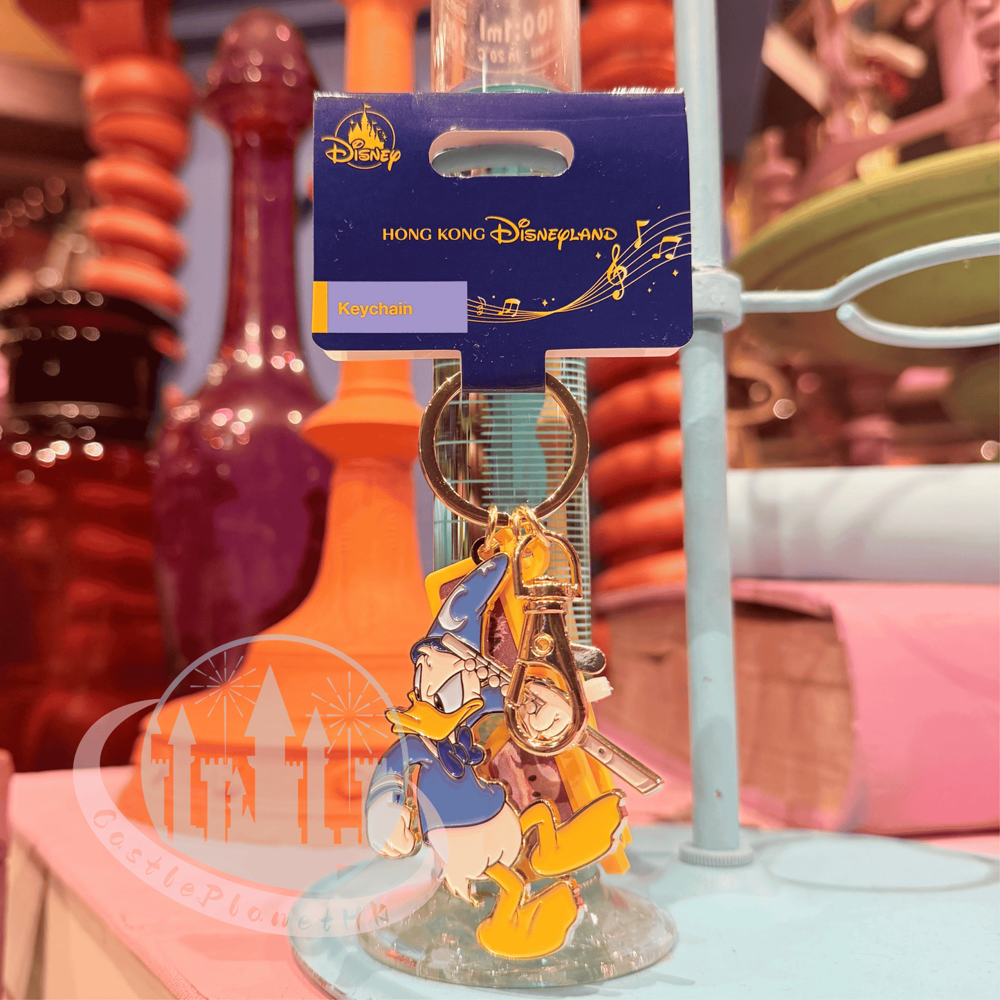 "Pre-Order" HKDL - Angry Donald Duck Sorcerer Keychain, Mickey’s PhilharMagic 2026