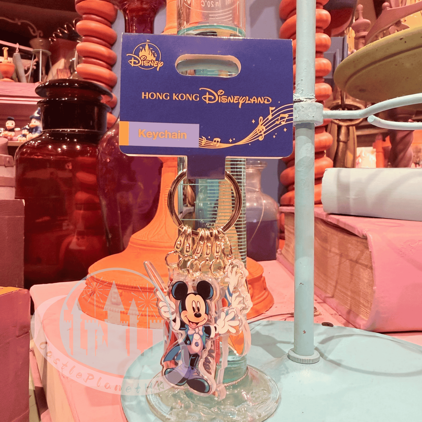 "Pre-Order" HKDL - Angry Donald Duck Sorcerer Multi-charm Acrylic Keychain, Mickey’s PhilharMagic 2026