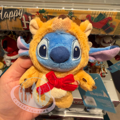"Pre-Order" HKDL - Stitch Plush Keychain, Lilo & Stitch 2025 Christmas