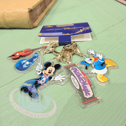 "Pre-Order" HKDL - Angry Donald Duck Sorcerer Multi-charm Acrylic Keychain, Mickey’s PhilharMagic 2026