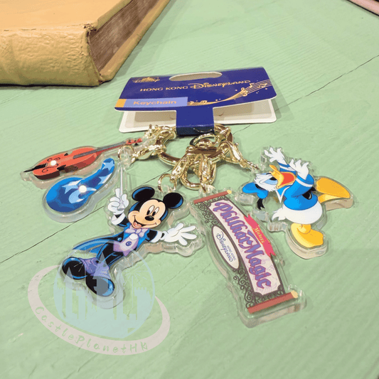 "Pre-Order" HKDL - Angry Donald Duck Sorcerer Multi-charm Acrylic Keychain, Mickey’s PhilharMagic 2026