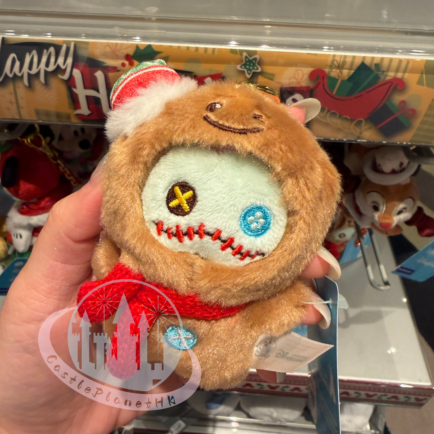 "Pre-Order" HKDL - Scrump Plush Keychain, Lilo & Stitch 2025 Christmas