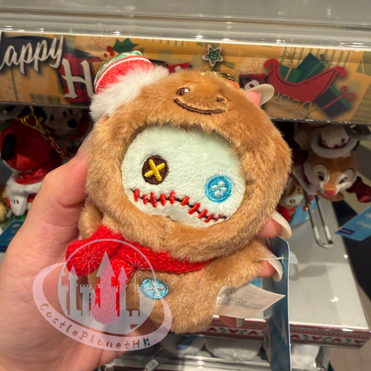 "Pre-Order" HKDL - Scrump Plush Keychain, Lilo & Stitch 2025 Christmas