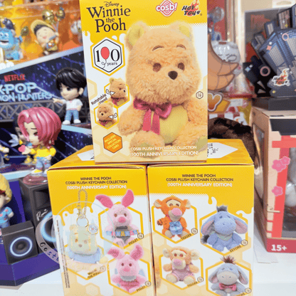 “Pre-Order” Other - Winnie the Pooh 100th Anniversary Plush Keychain Blind Box, COSBI