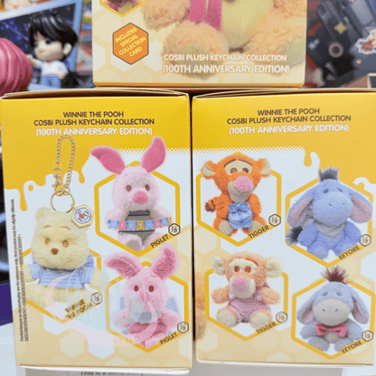“Pre-Order” Other - Winnie the Pooh 100th Anniversary Plush Keychain Blind Box, COSBI