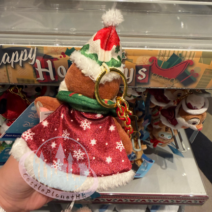 "Pre-Order" HKDL - Chip Plush Keychain, Chip 'n' Dale 2025 Christmas
