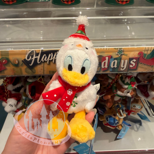 "Pre-Order" HKDL - Donald Duck Plush Keychain, 2025 Christmas