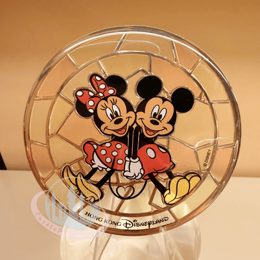 “Pre-order” HKDL - Mickey & Minnie Stained Glass Coaster, Arribas Brothers 2026