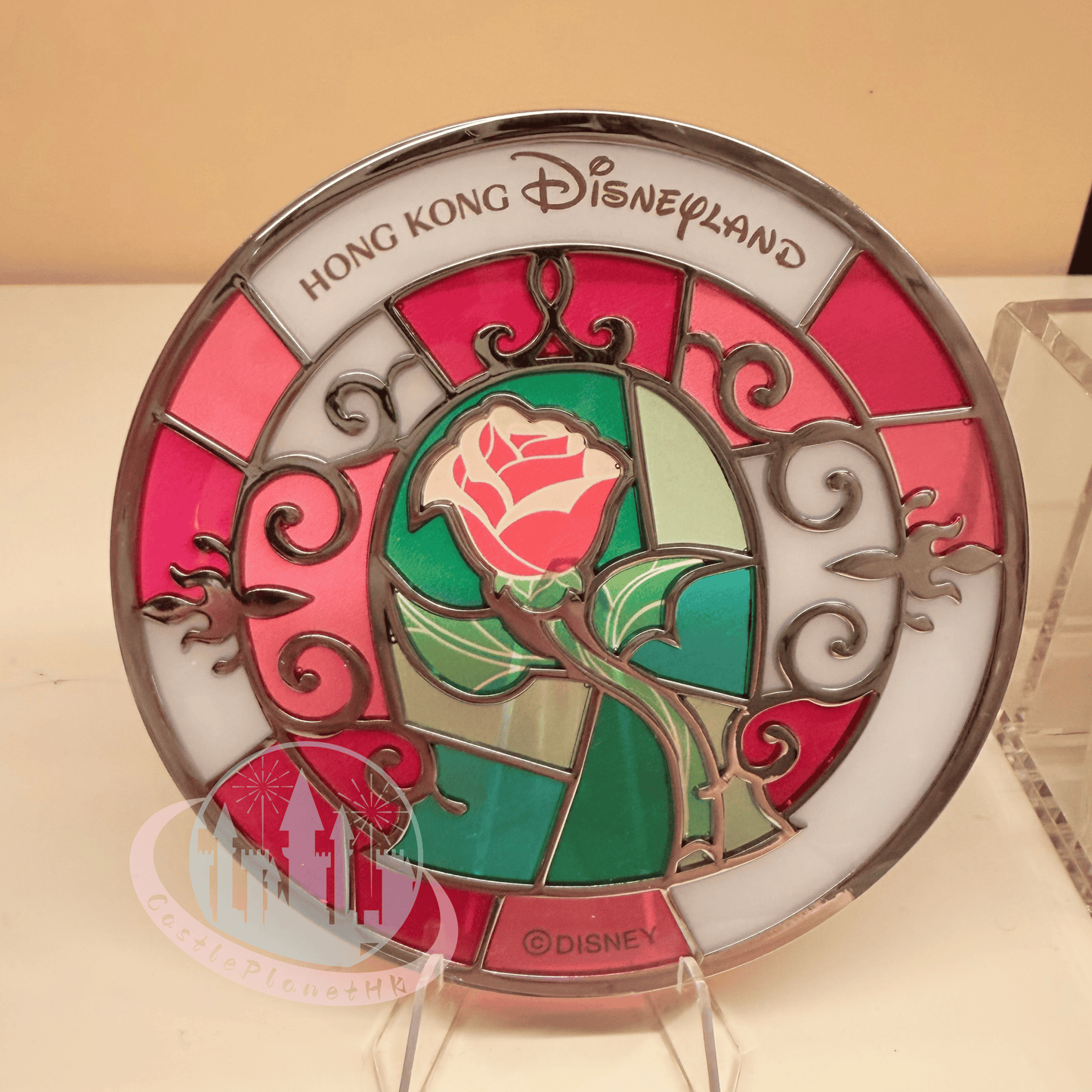 “Pre-order” HKDL - Rose Stained Glass Coaster, Arribas Brothers 2026