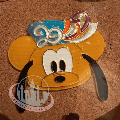 "Pre-Order" HKDL - Pluto SouvenEAR Mini Party Hat Pin, HKDL 20th Anniversary Grand Celebration