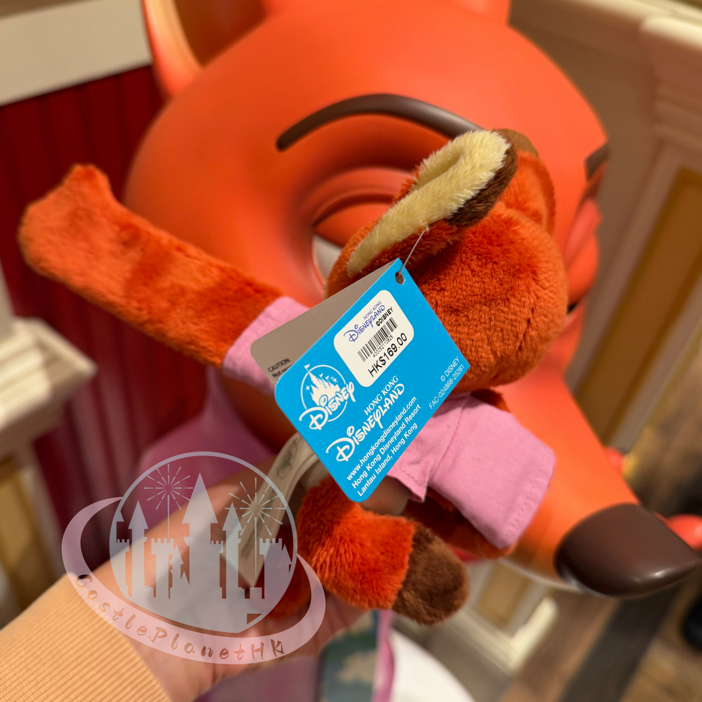 "Pre-Order" HKDL - Nick Wilde Plush Wrist Band, Zootopia 2