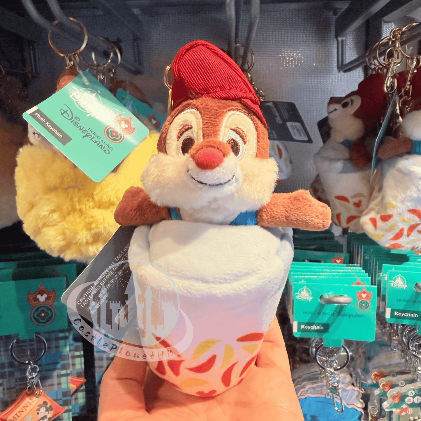 "Pre-Order" HKDL - Dale in a Drink Plush Bag Charm, CnD Hong Kong Cuisine 2026