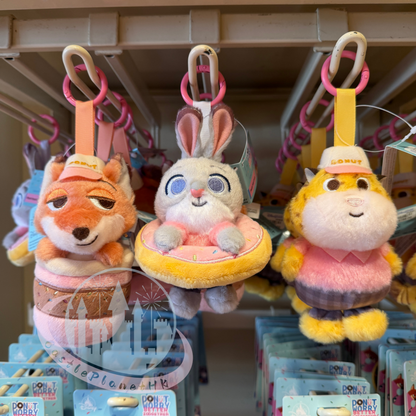 "Pre-Order" HKDL - Judy Hopps Plush Keychain, Zootopia 2 Donut Worry BETTER ZOOGETHER