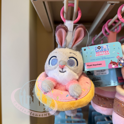 "Pre-Order" HKDL - Judy Hopps Plush Keychain, Zootopia 2 Donut Worry BETTER ZOOGETHER