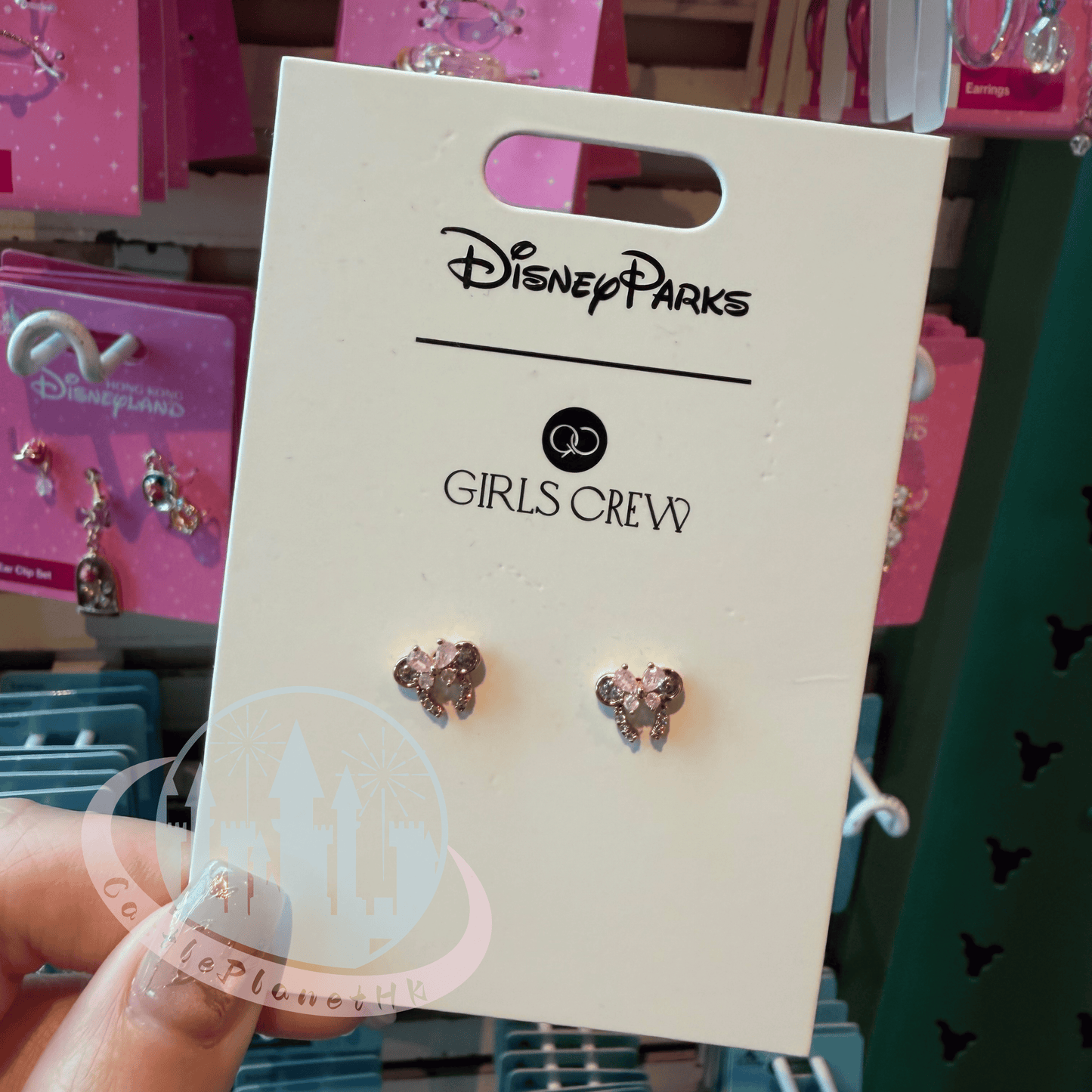 "Pre-Order" HKDL - Minnie Mouse Headband Earrings, Disney x Girls Crew 2026