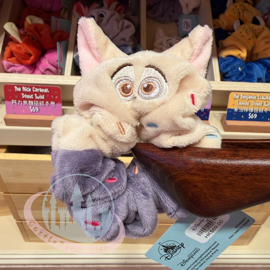 "Pre-Order" HKDL - The Finnick Sweet Potato Donut Twist Hair Accessories, Zootopia 2 Donut Worry BETTER ZOOGETHER