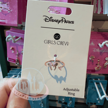 "Pre-Order" HKDL - Minnie Mouse Headband Adjustable Ring, Disney x Girls Crew 2026