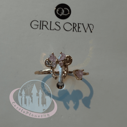 "Pre-Order" HKDL - Minnie Mouse Headband Adjustable Ring, Disney x Girls Crew 2026
